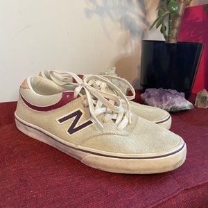 New Balance Numeric Cream and Red Skate Shoe